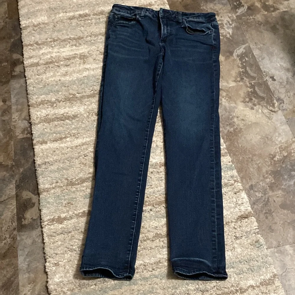 Men’s EXPRESS Dark Washed Skinny Jeans (34x34). LIKE NEW CONDITION!! - Picture 7 of 10